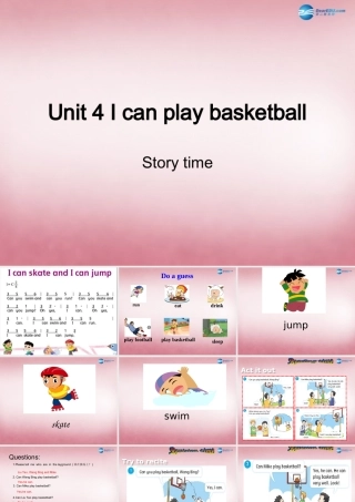 2014年秋四年级英语上册 Unit4 I can play basketball课件7 译林版