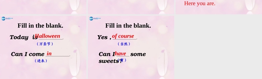 2014秋四年级英语上册 Module 6 Unit 2 Happy Halloween课件1 外研版（三起）