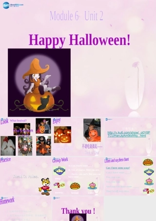 2014秋四年级英语上册 Module 6 Unit 2 Happy Halloween课件2 外研版（三起）