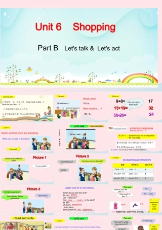 Part B Let's talk&Let'a act课件
