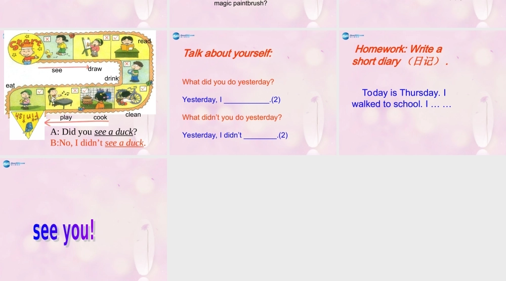 2014秋四年级英语上册 Module 6 Unit 2 He didn’t come back课件1 外研版（一起）