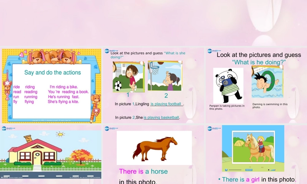 2014秋四年级英语上册 Module 7 Unit 1 There is a horse in this photo课件1 外研版（三起）