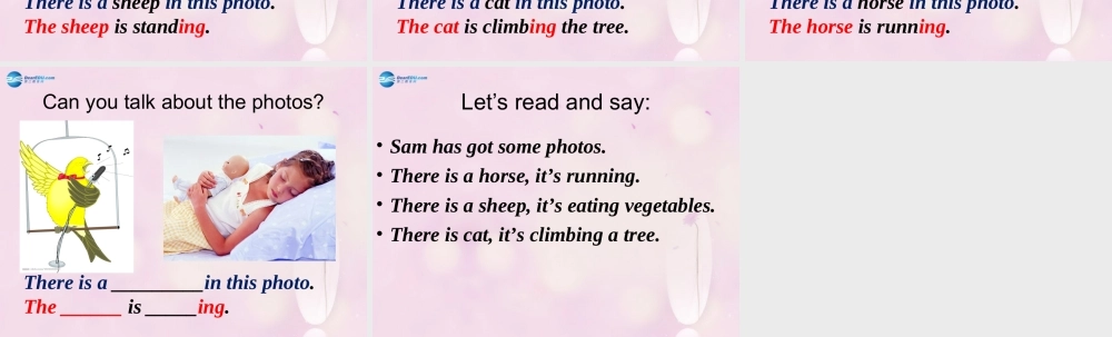 2014秋四年级英语上册 Module 7 Unit 1 There is a horse in this photo课件2 外研版（三起）