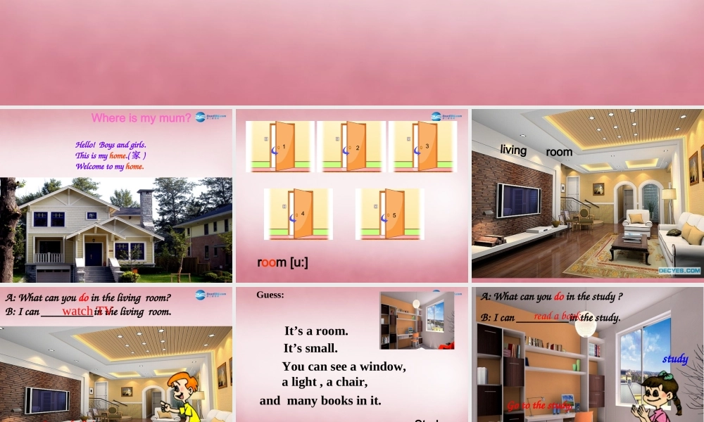 2014年秋四年级英语上册 Unit4 My Home课件4 人教PEP