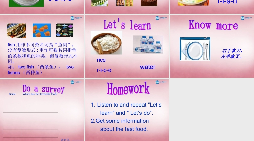 三年级英语上册 Unit5 Let’s eat（第5课时）课件 人教PEP