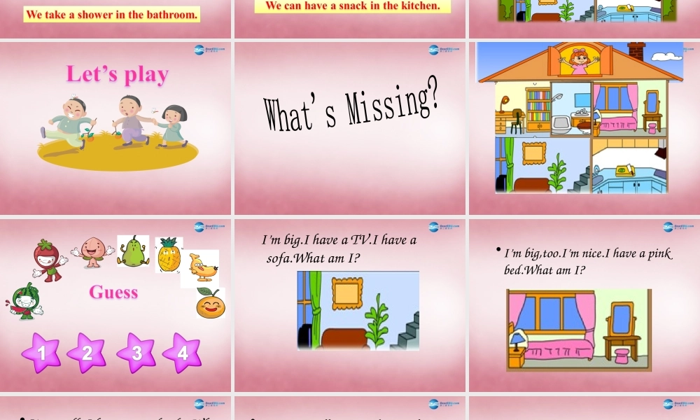 2014年秋四年级英语上册 Unit4 My Home课件5 人教PEP