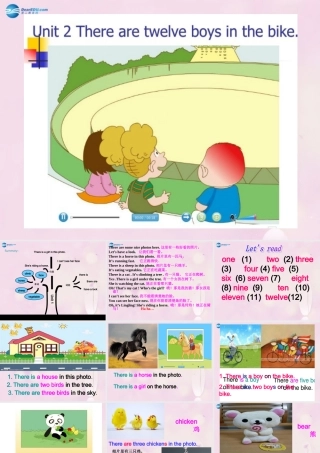 2014秋四年级英语上册 Module 7 Unit 2 There are twelve boys on the bike课件3 外研版（三起）