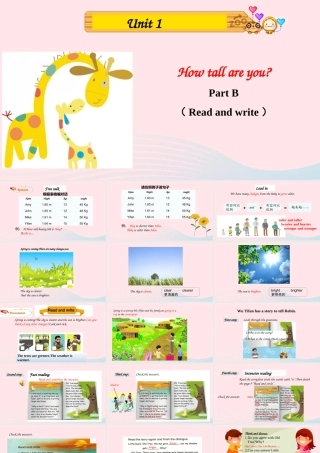 Part B Read and write课件