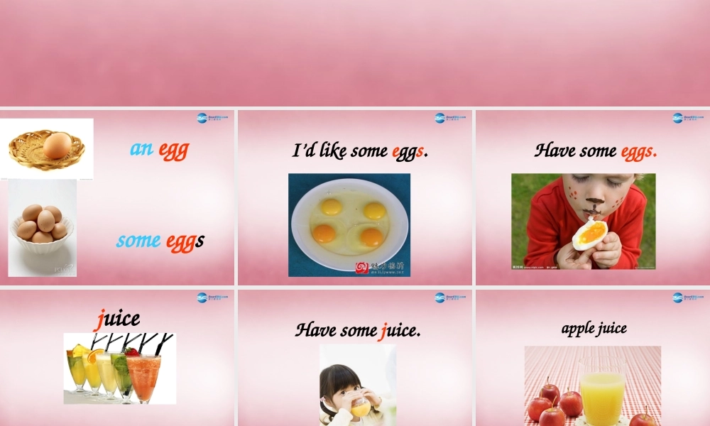 三年级英语上册 Unit5 Let’s eat课件1 人教PEP