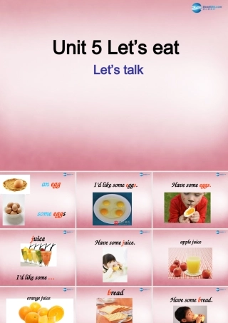 三年级英语上册 Unit5 Let’s eat课件1 人教PEP