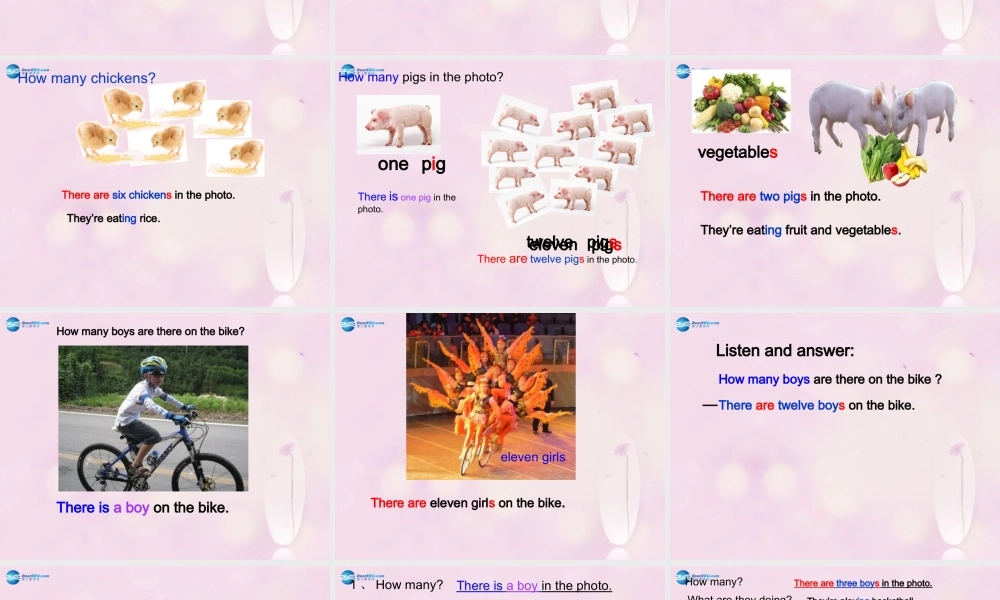 2014秋四年级英语上册 Module 7 Unit 2 There are twelve boys on the bike课件5 外研版（三起）