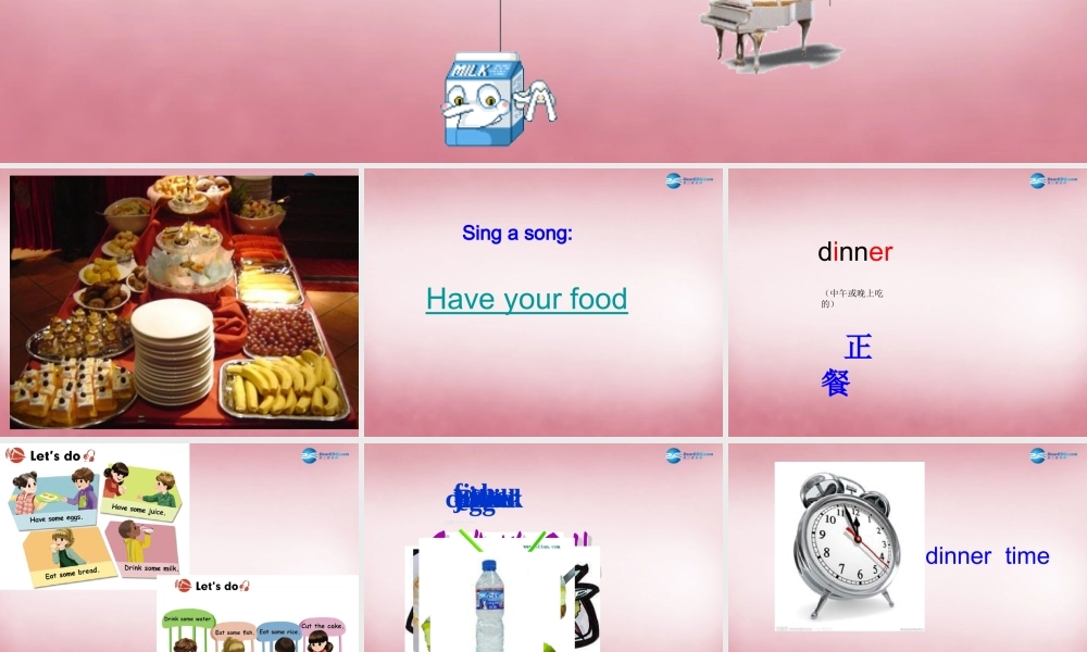 2014年秋四年级英语上册 Unit5 Dinner is ready 课件5 人教PEP