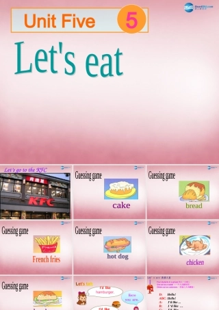 三年级英语上册 Unit5 Let’s eat课件6 人教PEP