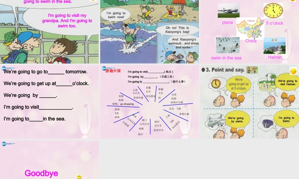 2014秋四年级英语上册 Module 8 Unit 1 We are going to visit Hainan课件3 外研版（三起）