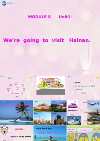 2014秋四年级英语上册 Module 8 Unit 1 We are going to visit Hainan课件3 外研版（三起）