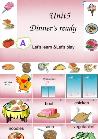 2014年秋四年级英语上册 Unit5 Dinner is ready 课件7 人教PEP