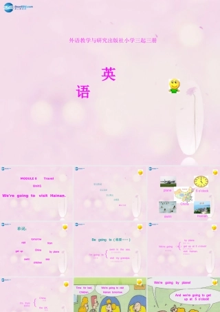 2014秋四年级英语上册 Module 8 Unit 1 We are going to visit Hainan课件4 外研版（三起）