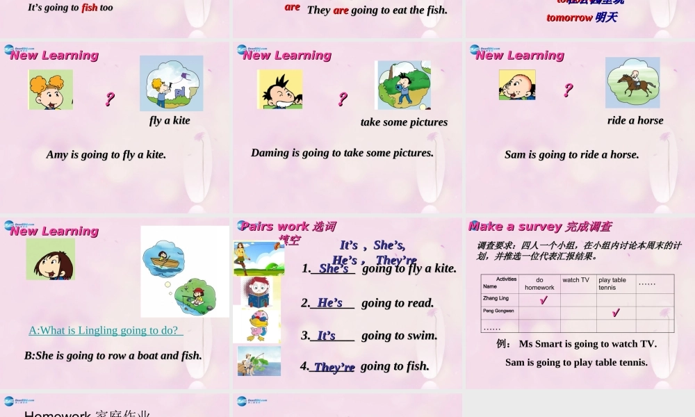 2014秋四年级英语上册 Module 8 Unit 2 Sam is going to ride horse课件1 外研版（三起）