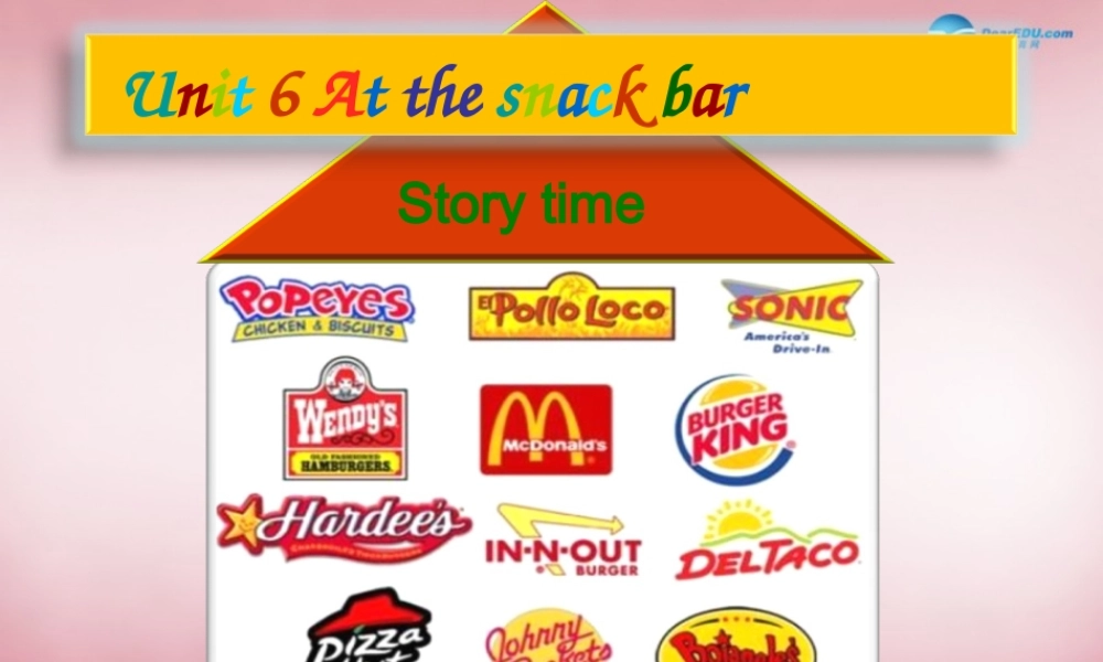 2014年秋四年级英语上册 Unit6 At the snack bar课件3 译林版