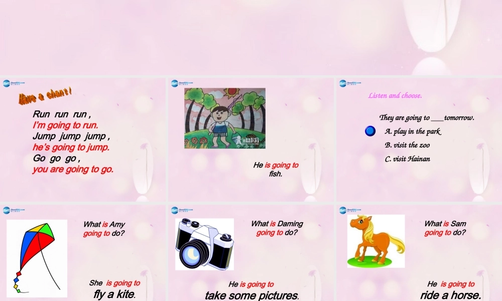 2014秋四年级英语上册 Module 8 Unit 2 Sam is going to ride horse课件3 外研版（三起）