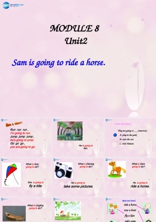 2014秋四年级英语上册 Module 8 Unit 2 Sam is going to ride horse课件3 外研版（三起）