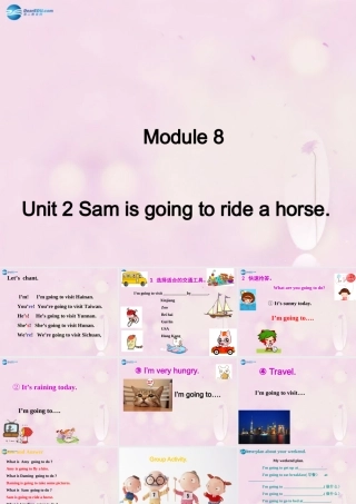 2014秋四年级英语上册 Module 8 Unit 2 Sam is going to ride horse课件4 外研版（三起）