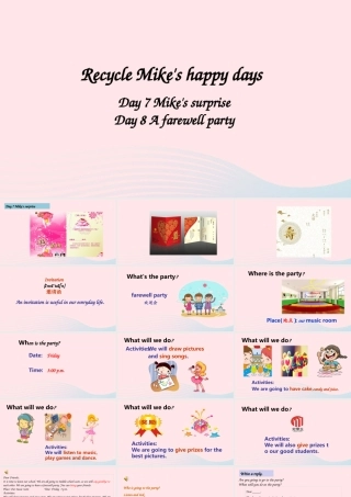 2020春六年级英语下册 Recycle Day 7 Day 8课件（含教学思路） 人教PEP版