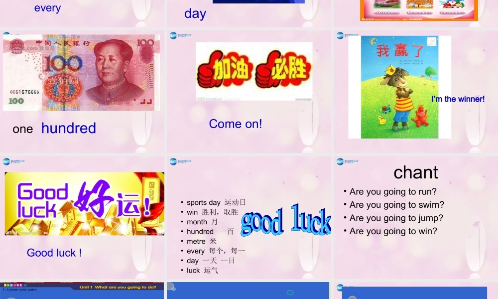 2014秋四年级英语上册 Module 9 Unit 1 Are you going to run on Sports Day课件1 外研版（三起）