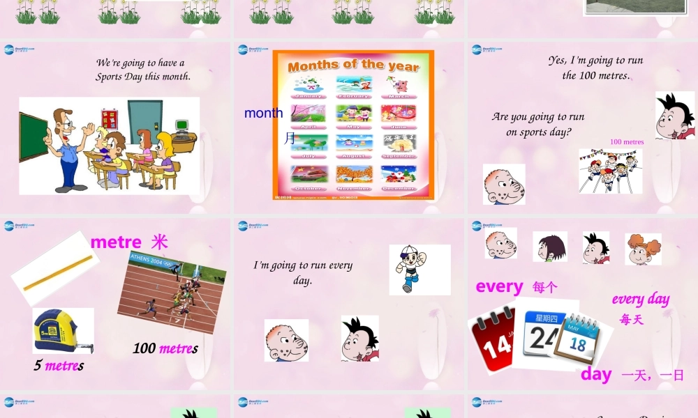 2014秋四年级英语上册 Module 9 Unit 1 Are you going to run on Sports Day课件4 外研版（三起）