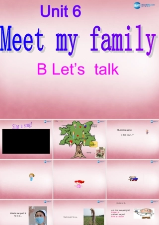 2014年秋四年级英语上册 Unit6 Meet My Family 课件1 人教PEP