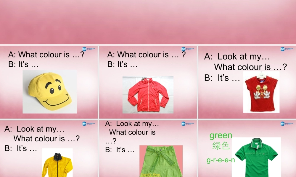 三年级英语上册 Unit6 Colours课件5 译林版