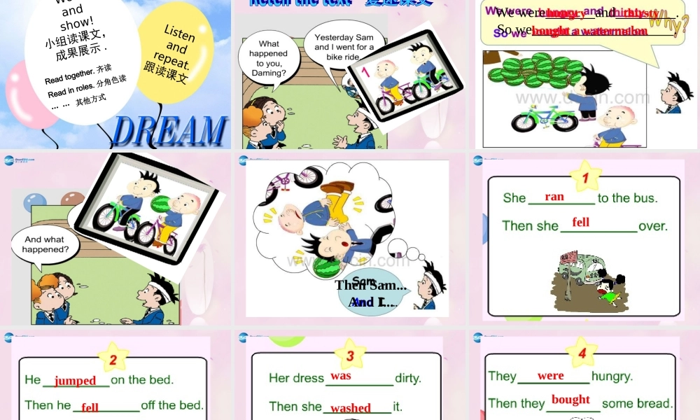 2014秋四年级英语上册 Module 9 Unit 1 What happened to you head课件2 外研版（一起）