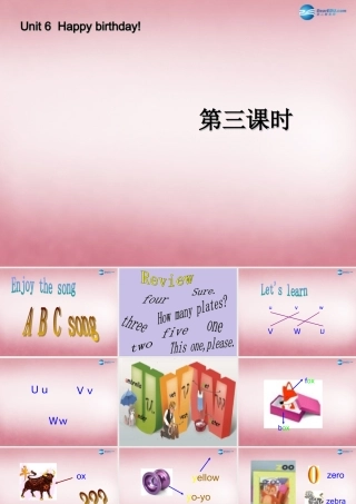 三年级英语上册 Unit6 Happy birthday（第3课时）课件 人教PEP