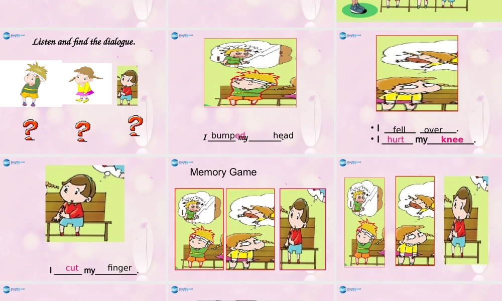 2014秋四年级英语上册 Module 9 Unit 2 I bumped my head课件1 外研版（一起）