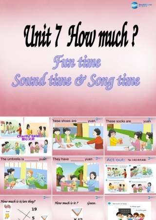 2014年秋四年级英语上册 Unit7 How much课件2 译林版