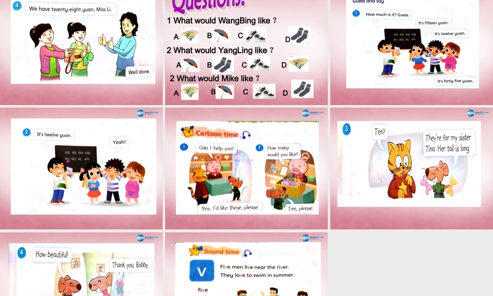 2014年秋四年级英语上册 Unit7 How much课件3 译林版