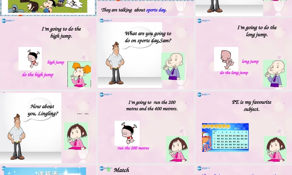 2014秋四年级英语上册 Module 9 Unit 2 I’m going to do the high jump课件4 外研版（三起）