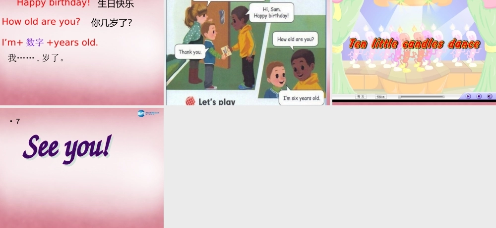 三年级英语上册 Unit6 Happy birthday课件5 人教PEP