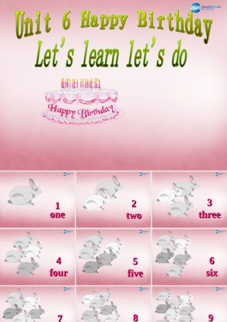 三年级英语上册 Unit6 Happy birthday课件5 人教PEP