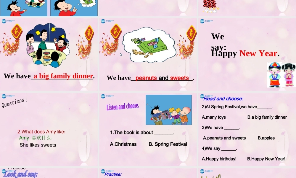 2014秋四年级英语上册 Module 10 Unit 1 We have a big family dinner课件2 外研版（三起）