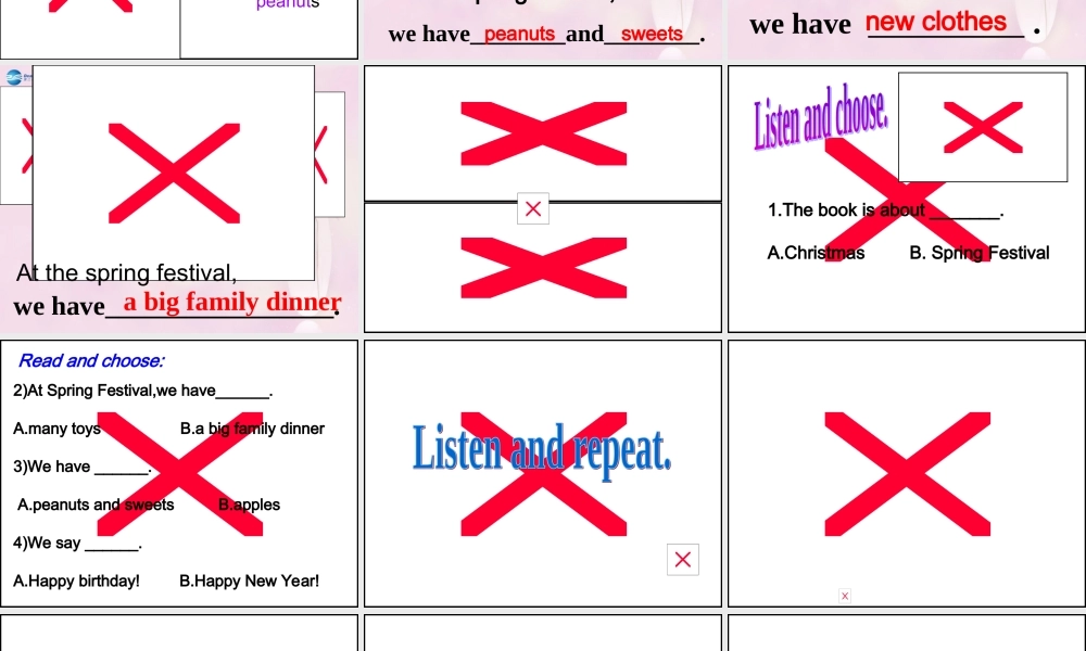 2014秋四年级英语上册 Module 10 Unit 1 We have a big family dinner课件3 外研版（三起）