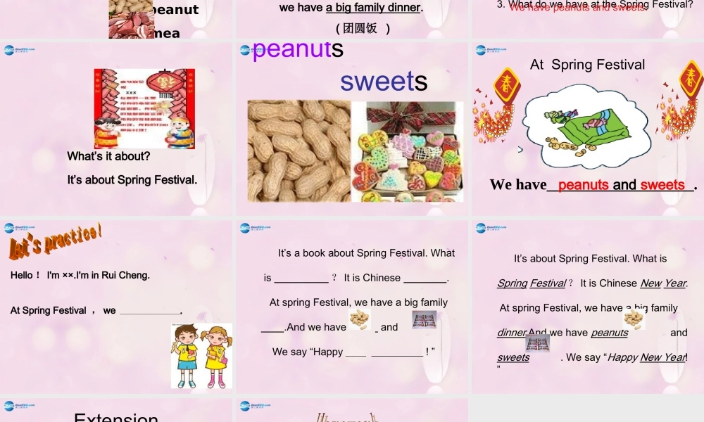 2014秋四年级英语上册 Module 10 Unit 1 We have a big family dinner课件4 外研版（三起）