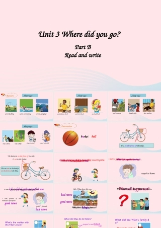 2020春六年级英语下册 Unit 3 Where did you go B Read and write课件（含教学思路） 人教PEP版