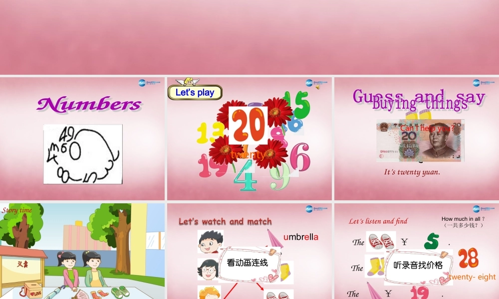 2014年秋四年级英语上册 Unit7 How much课件6 译林版