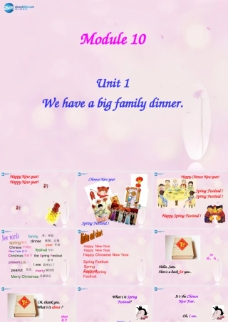 2014秋四年级英语上册 Module 10 Unit 1 We have a big family dinner课件5 外研版（三起）