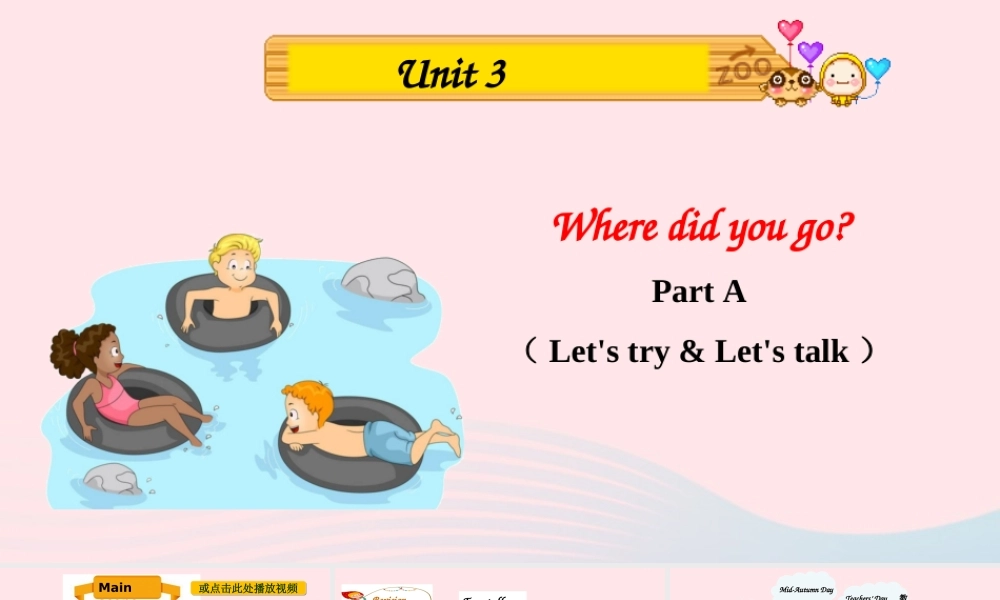 2020春六年级英语下册 Unit 3 Where did you go Part A Let's try Let's talk课件+素材 人教PEP版