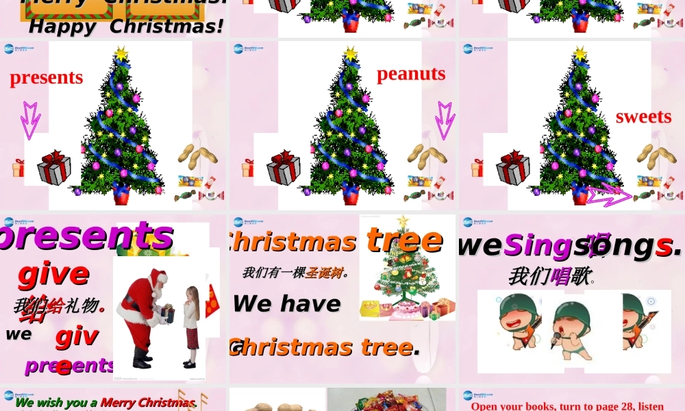 2014秋四年级英语上册 Module 10 Unit 2 Merry Christmas课件1 外研版（三起）