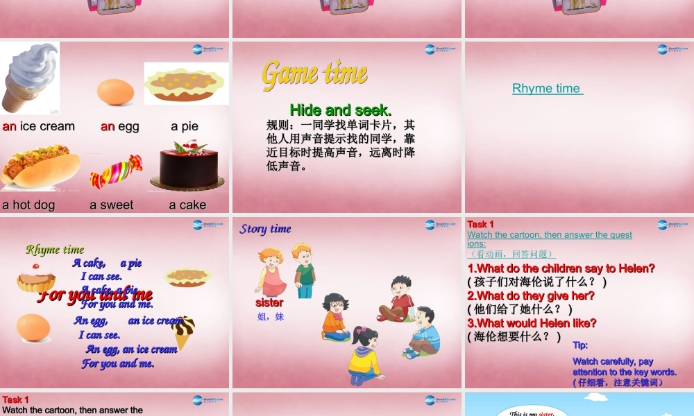 三年级英语上册 Unit7 Would you like a pie课件6 译林版