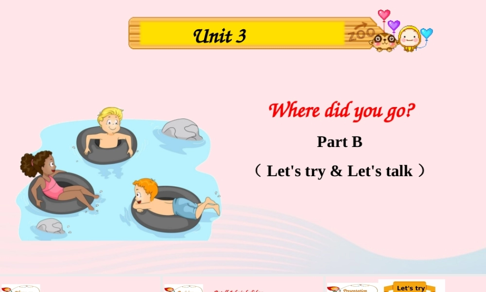 2020春六年级英语下册 Unit 3 Where did you go Part B Let's try Let's talk课件+素材 人教PEP版