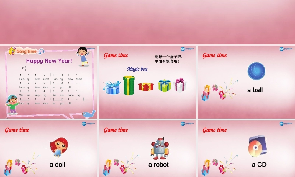 三年级英语上册 Unit8 Happy New year课件2 译林版